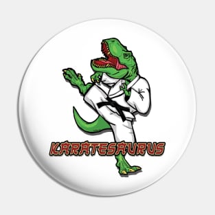 Funny Karatesaurus Trex Karate Pin