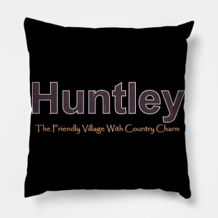 Huntley Grunge Text Pillow