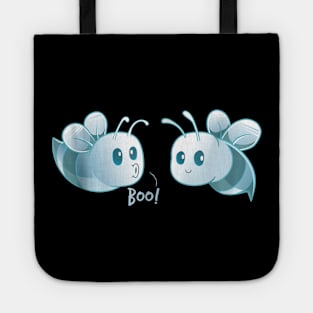 Boo Bees T Shirt Halloween Ghost Bee Here for the Boos Tote