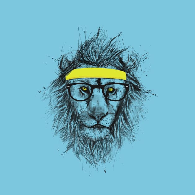 Hipster lion by soltib