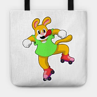 Dog as Inline Skater with Inline Skates Tote