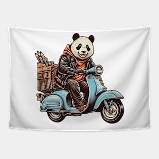 Panda Rider Tapestry