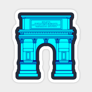 Arch of Titus (aquamarine) Magnet