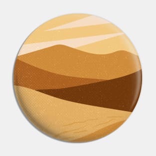 Sahara desert. Retro travel poster Pin