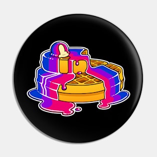 Bi Bisexual Pride Waffles LGBT Pin