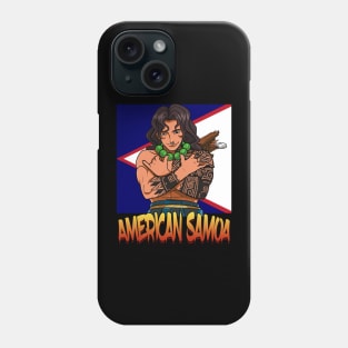 American Samoa Samoan Flag Polynesian Pride Shaka Brah Phone Case