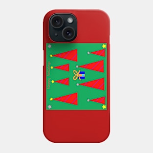 Christmas trees with gift Phone Case