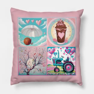 A Breeze of Choco Cherry Tractor Pillow