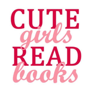 Pink Cute Girls Read Books T-Shirt