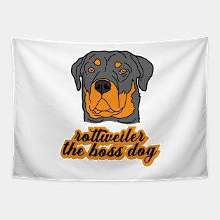 Rottweiler The Boss Dog Tapestry