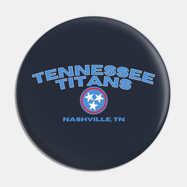 Tennessee Titans - Nashville Pin by G-Squared Tees