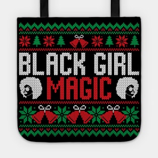 Black Girl Magic African American Ugly Christmas Sweater Tote