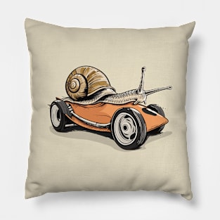 Snail Racing Pillow