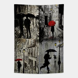 4 rainy days Tapestry