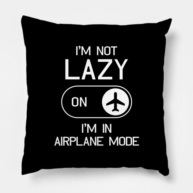 Airplane Mode Pillow by LuckyFoxDesigns