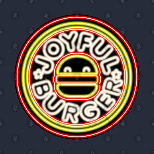 Joyful Burger Logo Neon Sign from The Amazing World of Gumball by gkillerb