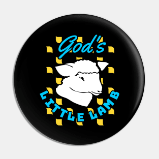 Gods little Lamb Religion Christian Children Gift Pin