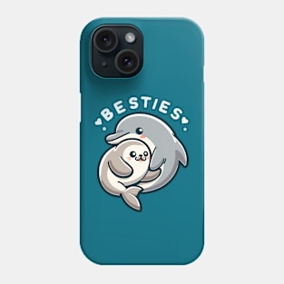 Dolphin and Seal Besties Phone Case