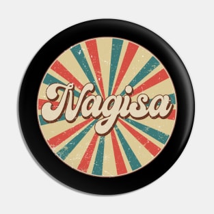 Circle Design Nagisa Proud Name Birthday Anime Pin