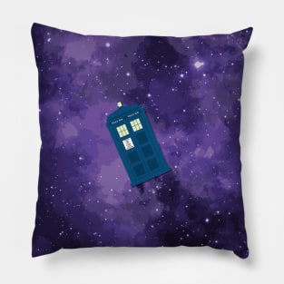 Doctor Who Tardis Purple Galaxy Pillow