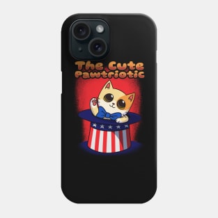 The Cute Patriotic Cat Gift Phone Case