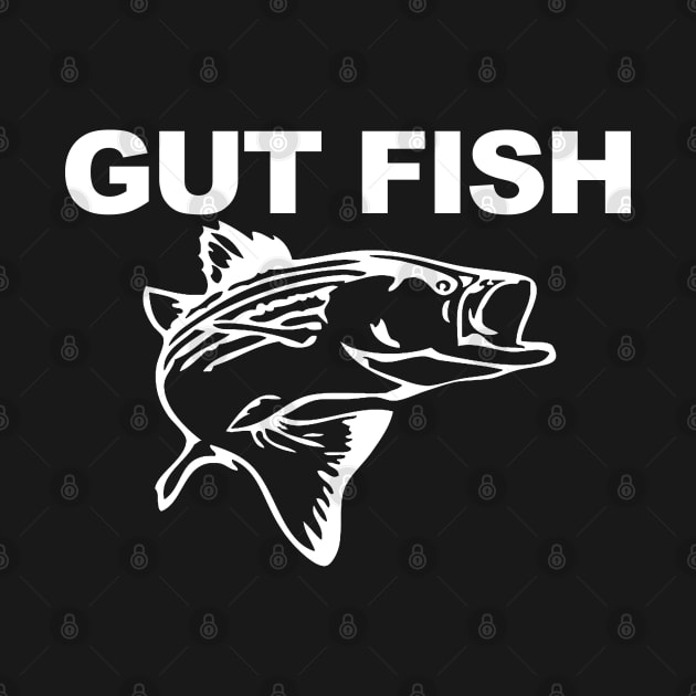 Gut Fish - Striped Bass by  The best hard hat stickers 