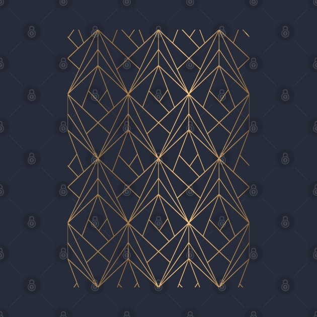 Golden Polygons by cosmicapparel