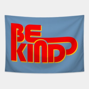 BE KIND - retro typography Tapestry