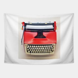 The Red Typewriter Tapestry