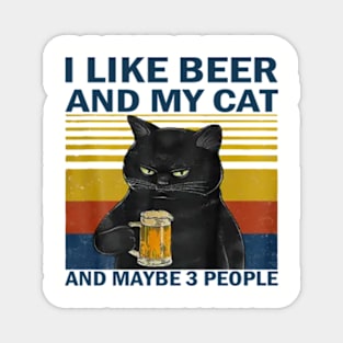 I like beer and my cat Magnet