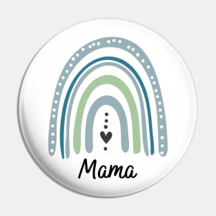 Mama rainbow design gift for mommy Pin