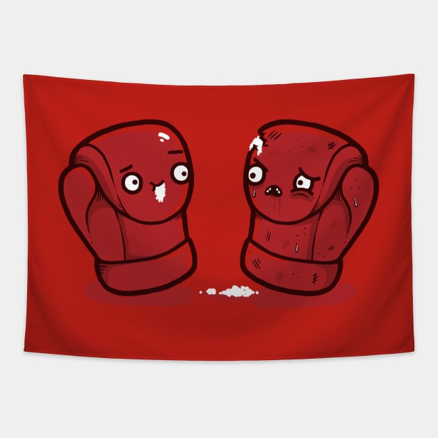 boxing gloves Tapestry by Randyotter