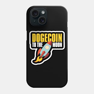 Dogecoin - To The Moon Phone Case