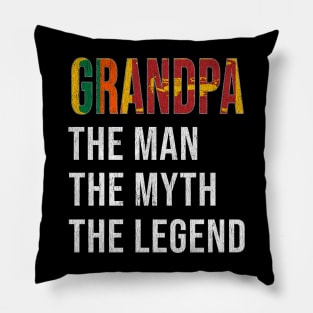 Grand Father Sri Lankan Grandpa The Man The Myth The Legend - Gift for Sri Lankan Dad With Roots From  Sri Lanka Pillow