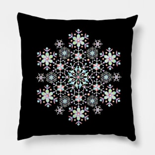 Mandala Snowflake Pillow