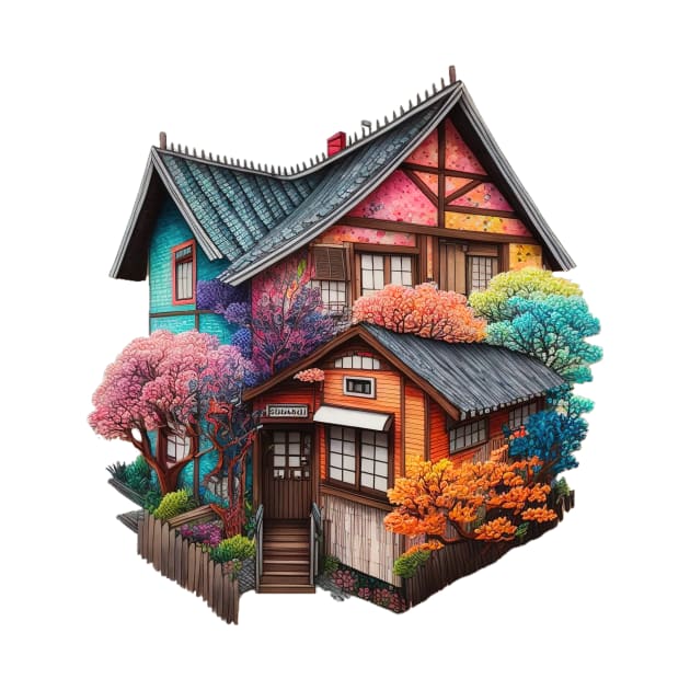 The houses of Ōsaka by Imagier