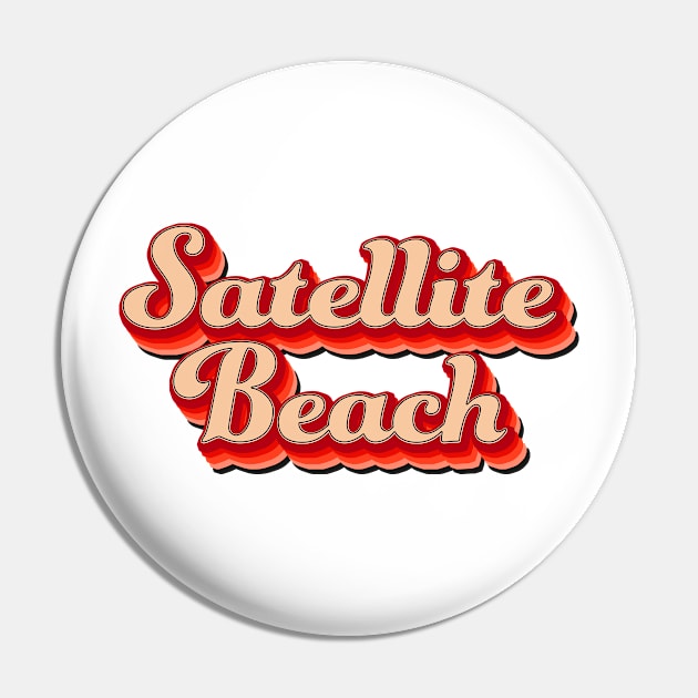 Satellite Beach Florida Surf Surfing Pin by TravelTime