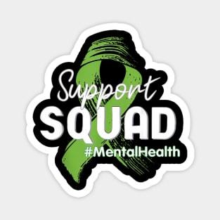 Support Squad Mental Health Awareness Lime Green Magnet