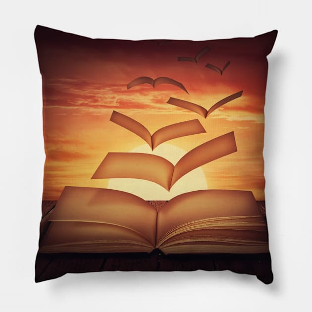 Poetry Thoughts Pillow by psychoshadow