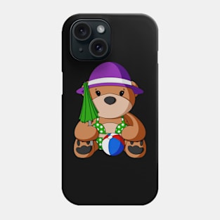 Beachy Teddy Bear Phone Case