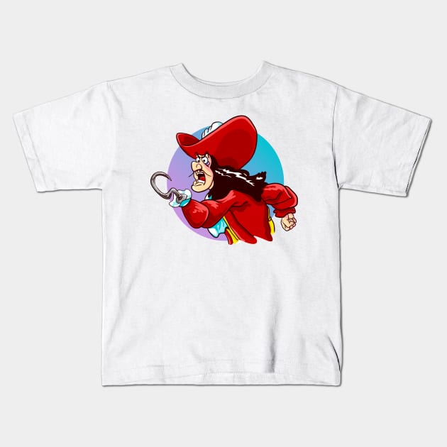 Captain Hook's Rage - Captain Hook - Kids T-Shirt