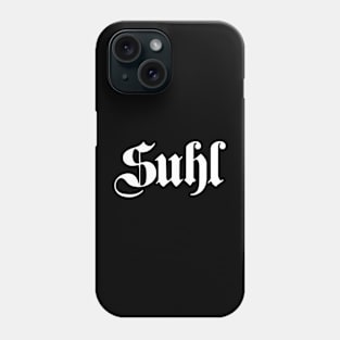 Suhl written with gothic font Phone Case