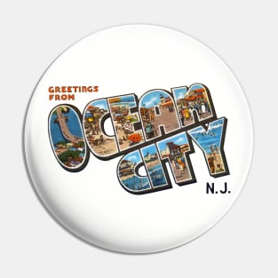 Greetings from Ocean City Pin