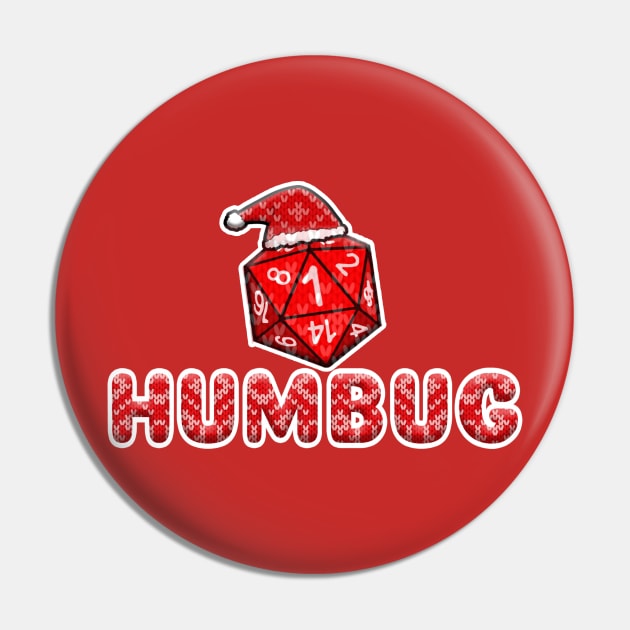 Humbug D20 Pin by AuthorsandDragons