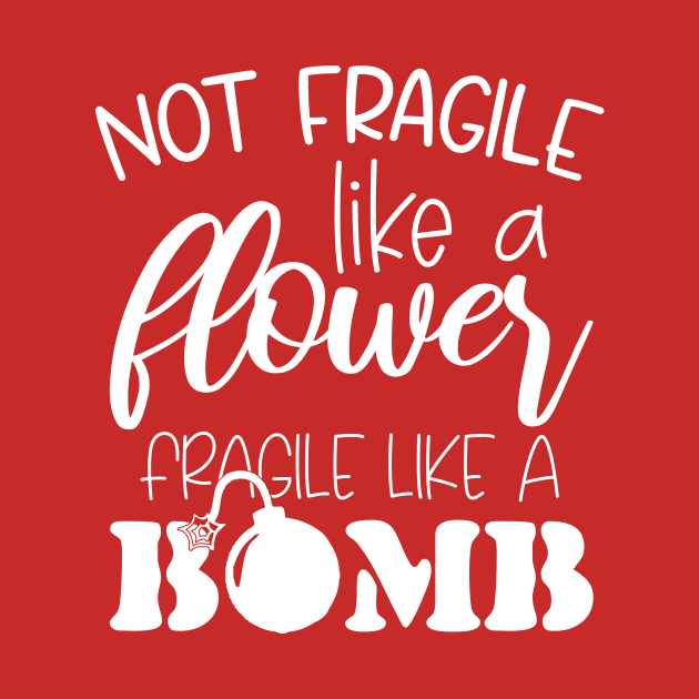Not Fragile Like A Flower But A Bomb, Ruth Bader RBG Feminist by printalpha-art