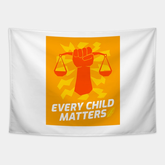 Orange Shirt Day Every Child Matters Tapestry by badrhijri