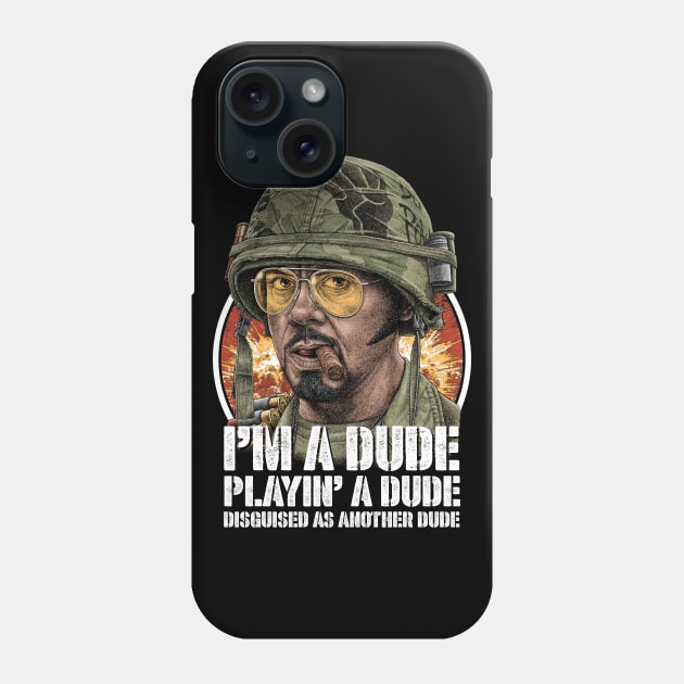 Tropic Thunder, Kirk Lazarus, Cult Classic Phone Case by PeligroGraphics