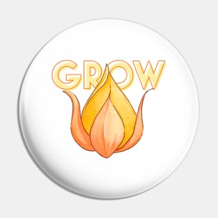 Rosebud grow Pin