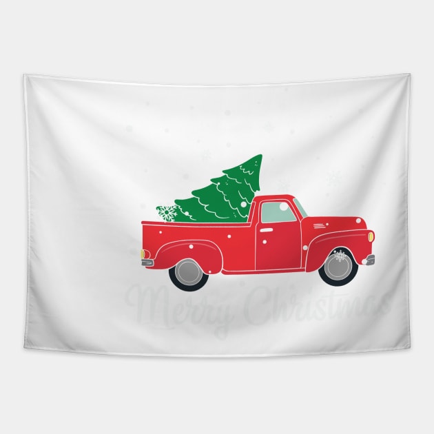 Merry Christmas Gift Family Xmas Red Buffalo Plaid Tapestry by saugiohoc994