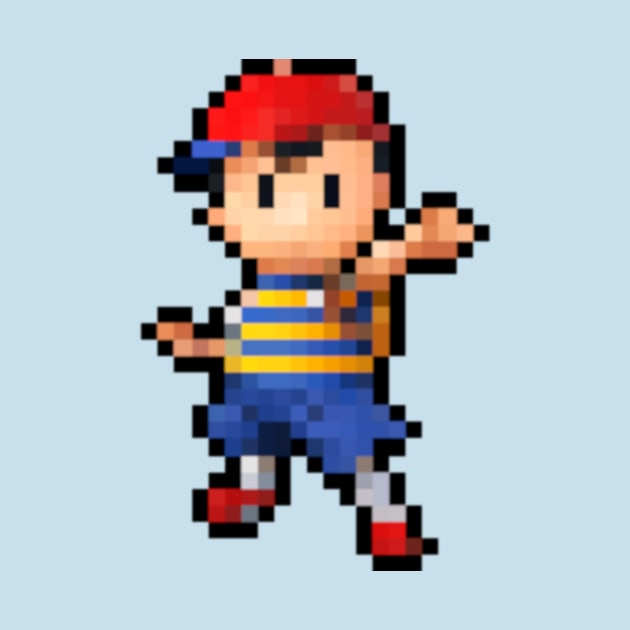 Ness Pixel Art by wakkaflakkaflame